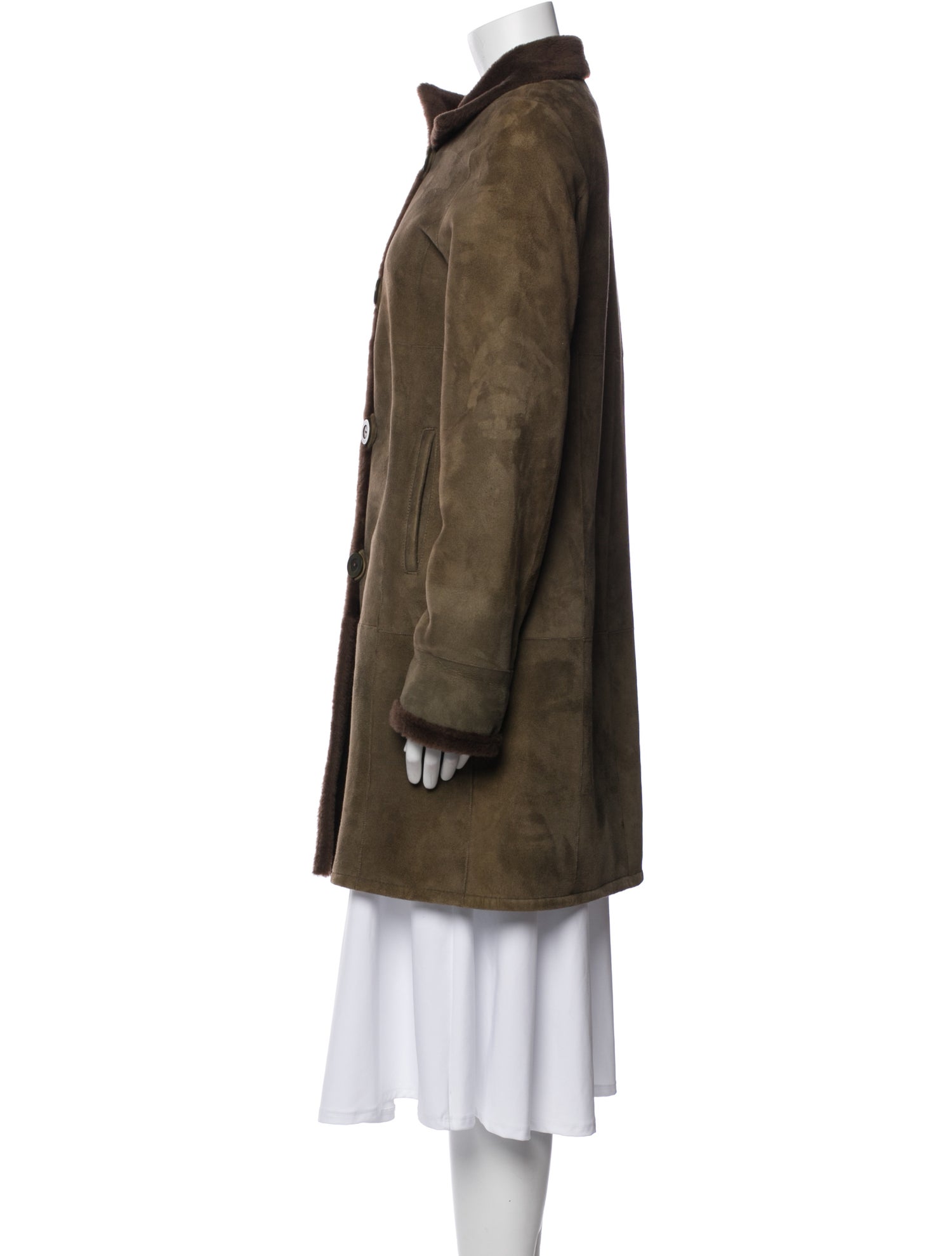 Blue Duck Shearling Fur Coat