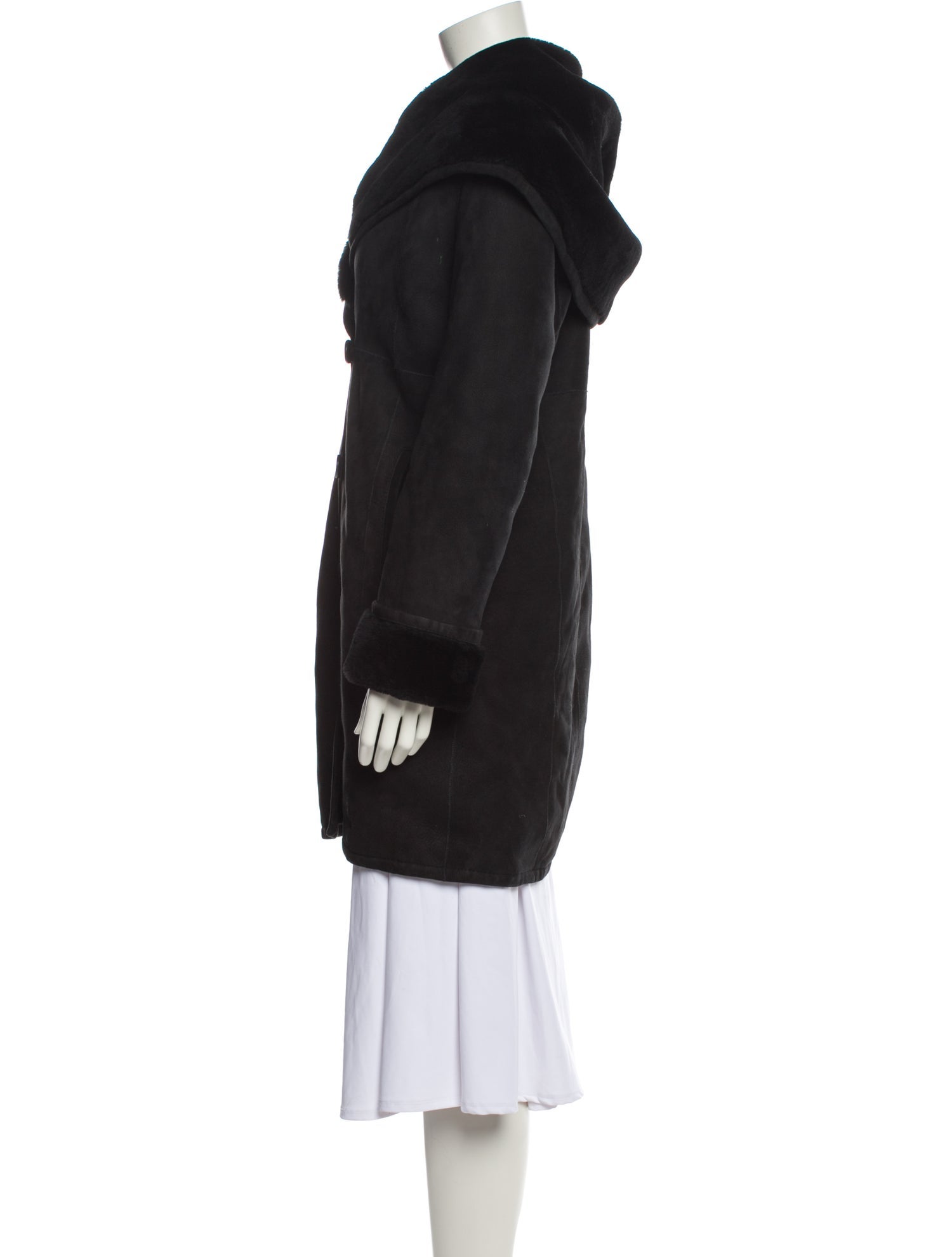 Blue Duck Shearling Fur Coat