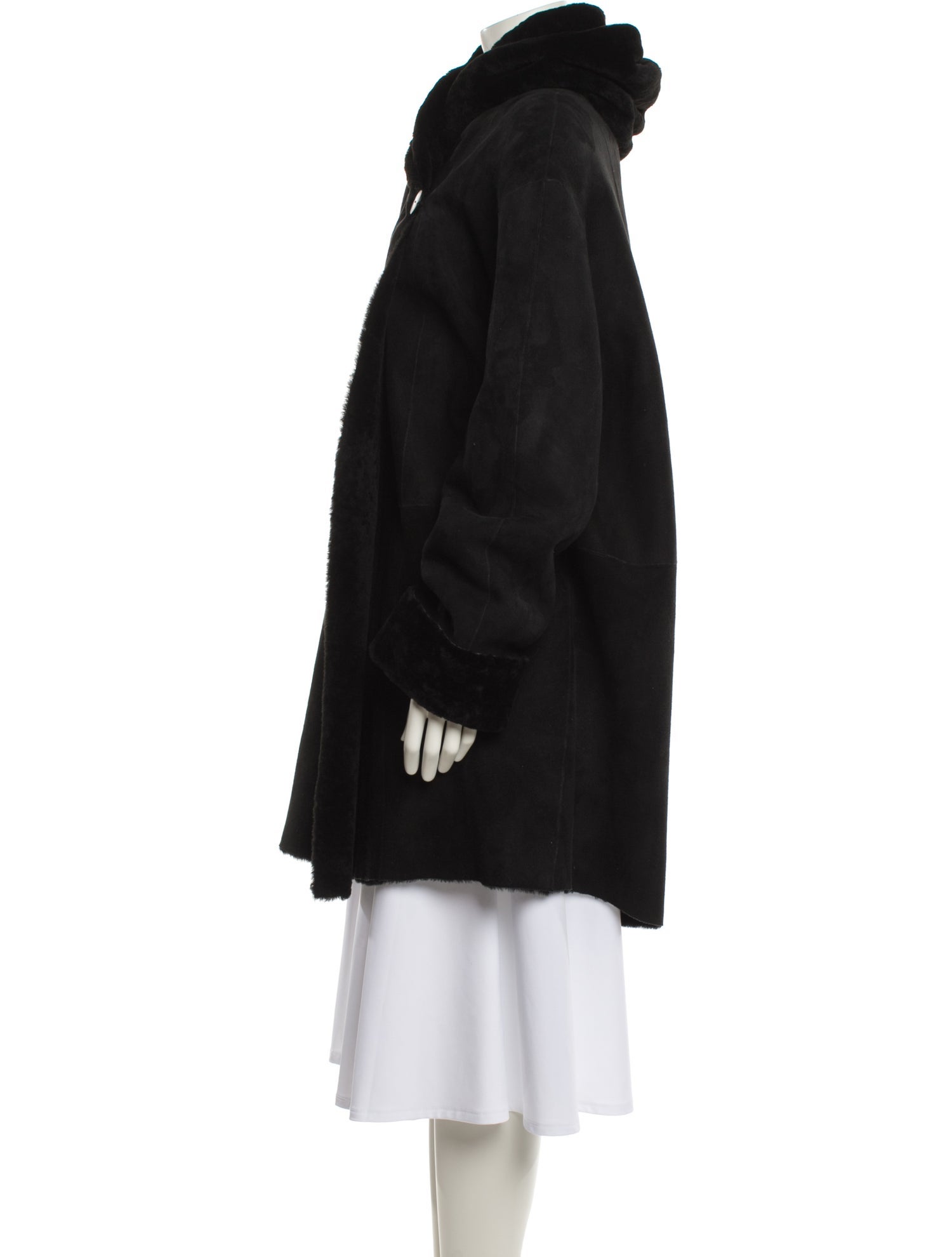 Blue Duck Suede Fur Coat