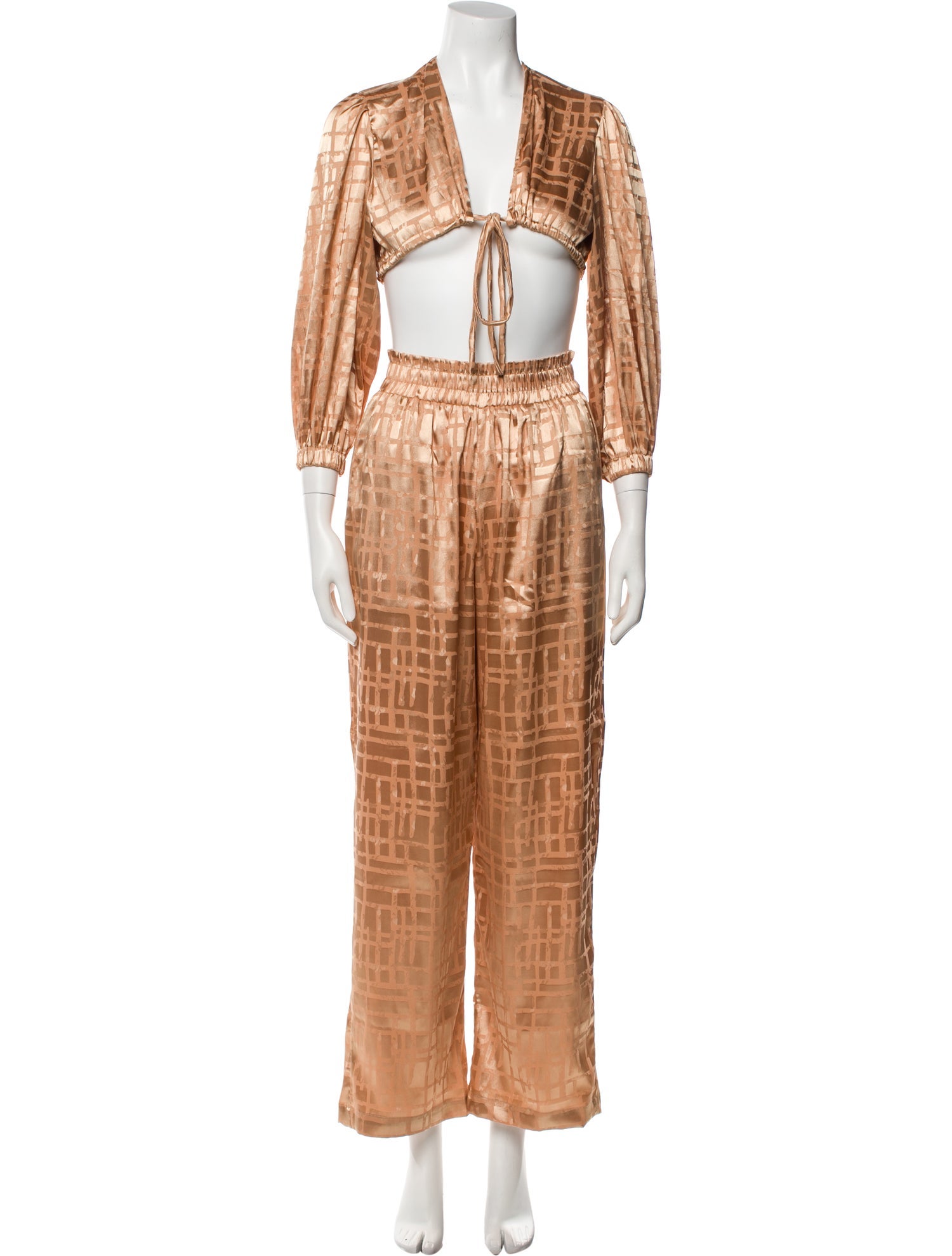 Diarrablu Plaid Print Pant Set w/ Tags