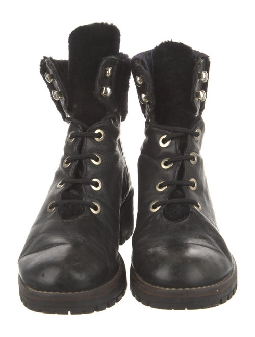 Dune London Leather Combat Boots