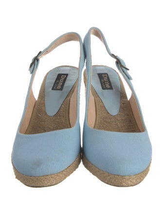 Dune London Canvas Slingback Pumps