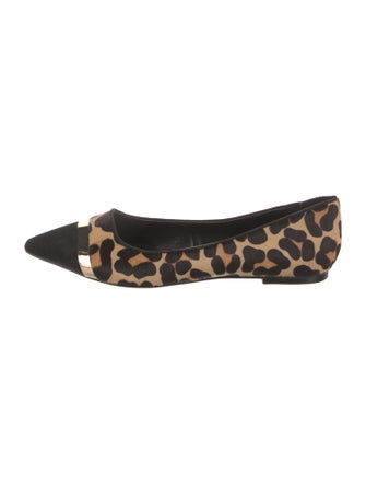 Dune London Ponyhair Animal Print Flats