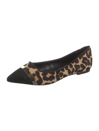 Dune London Ponyhair Animal Print Flats