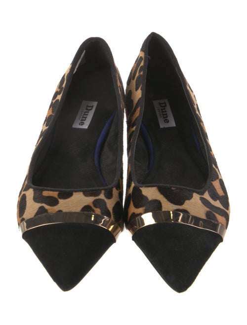 Dune London Ponyhair Animal Print Flats