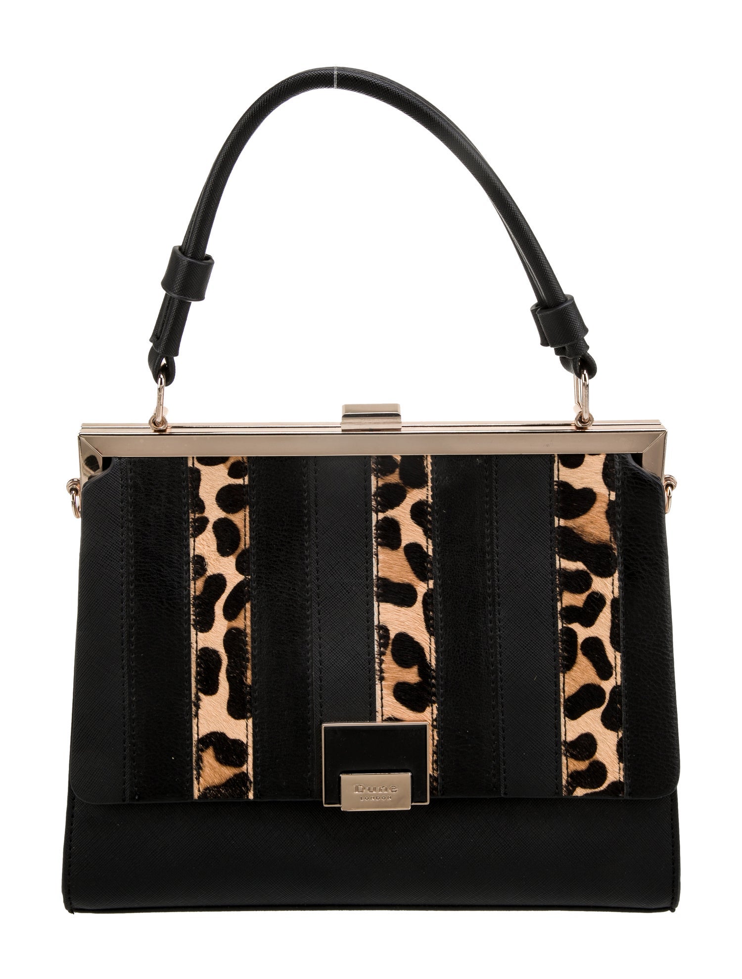 DUNE REAL LONDON 特集号　no6 Dune London Leather Top Handle Bag - Black Handle Bags, Handbags