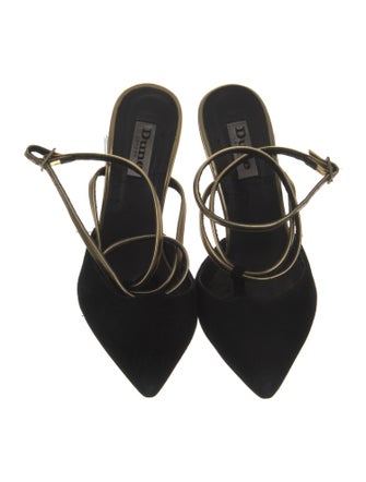 Dune London Suede T-Strap Pumps