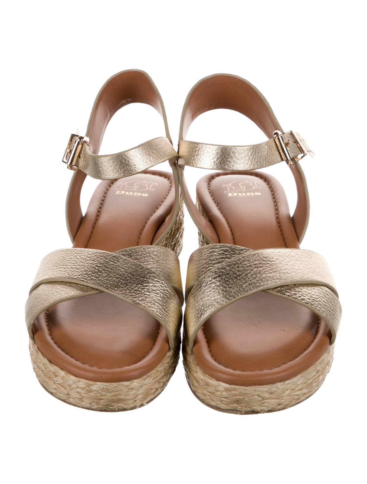 Dune London Leather Colorblock Pattern Espadrilles