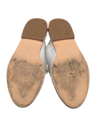 Dune London Leather Colorblock Pattern Mules