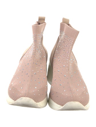 Dune London Colorblock Pattern Studded Accents Wedge Sneakers