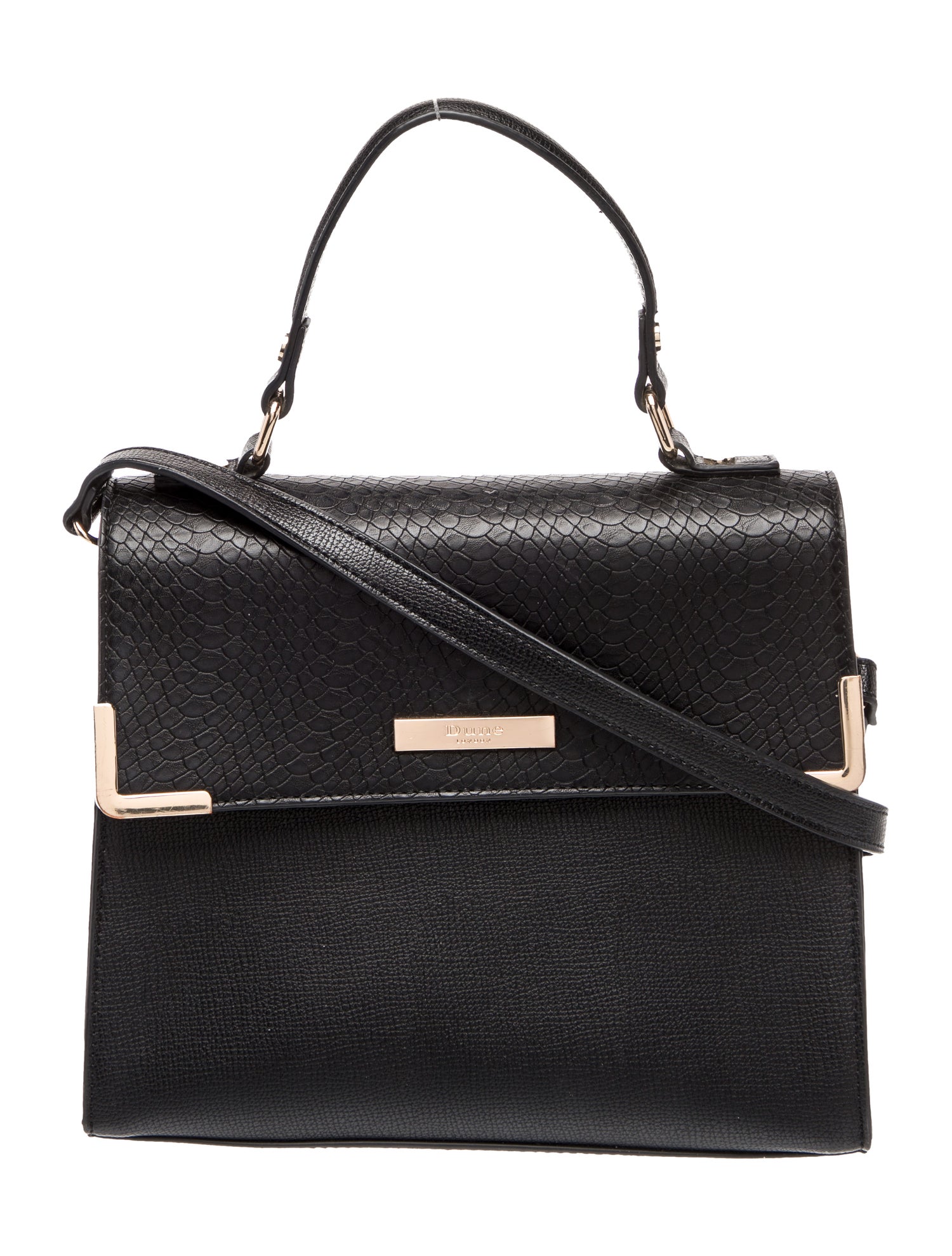 Dune London Embossed Leather Top Handle Bag