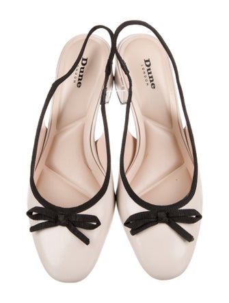 Dune London Patent Leather Slingback Flats