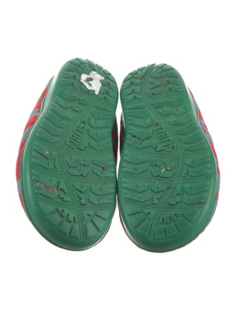 Dusen Dusen Nylon Plaid Print Mules