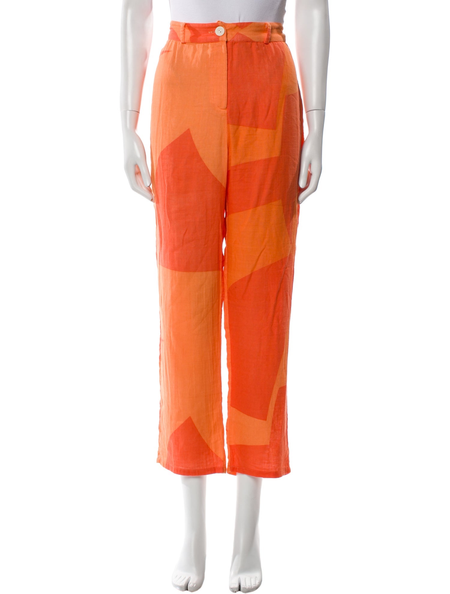 Dusen Dusen Colorblock Pattern Straight Leg Pants