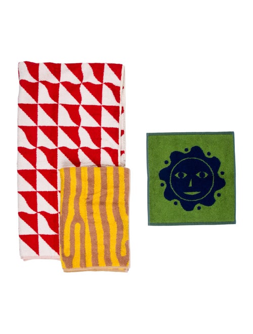Dusen Dusen 4-Piece Terra Bath Towel Set
