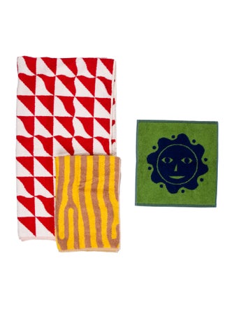 Dusen Dusen 4-Piece Terra Bath Towel Set