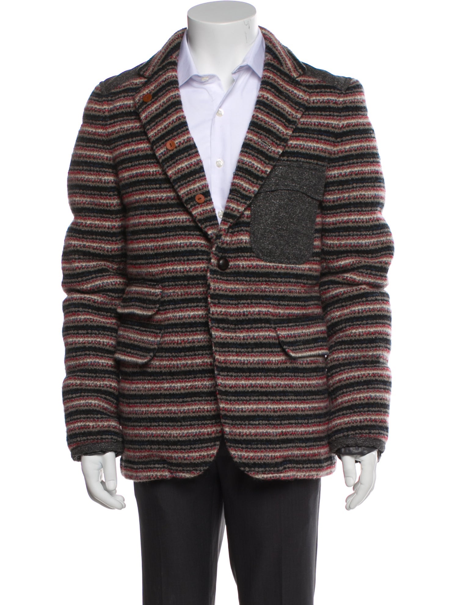 Duvetica Striped Trucker Jacket