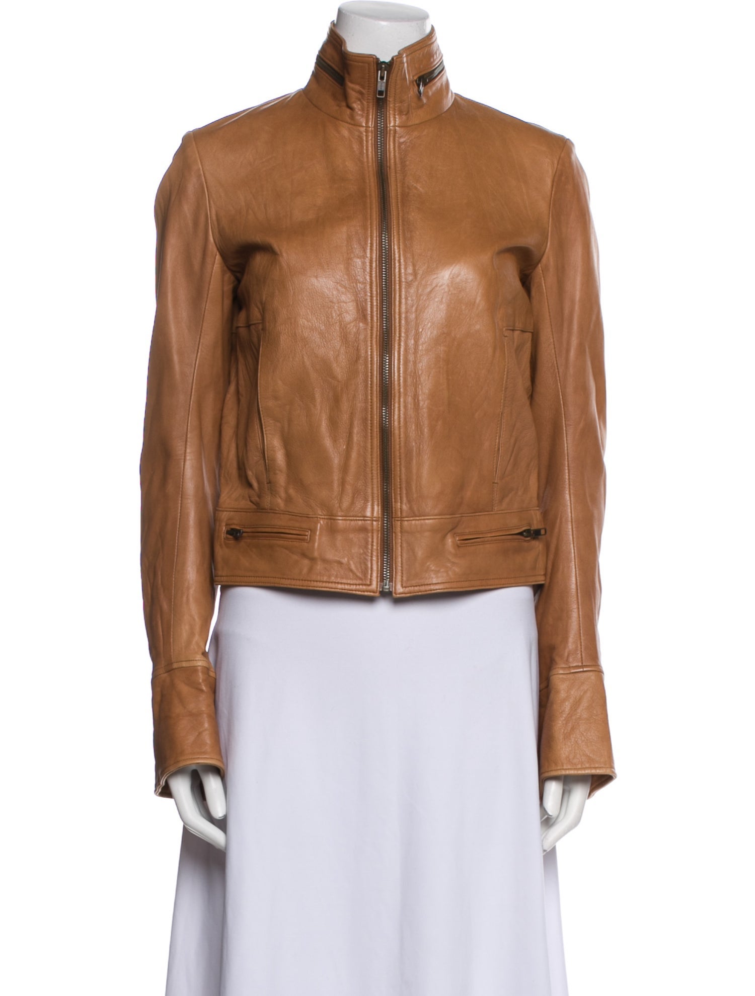 Duarte Vintage Leather Biker Jacket