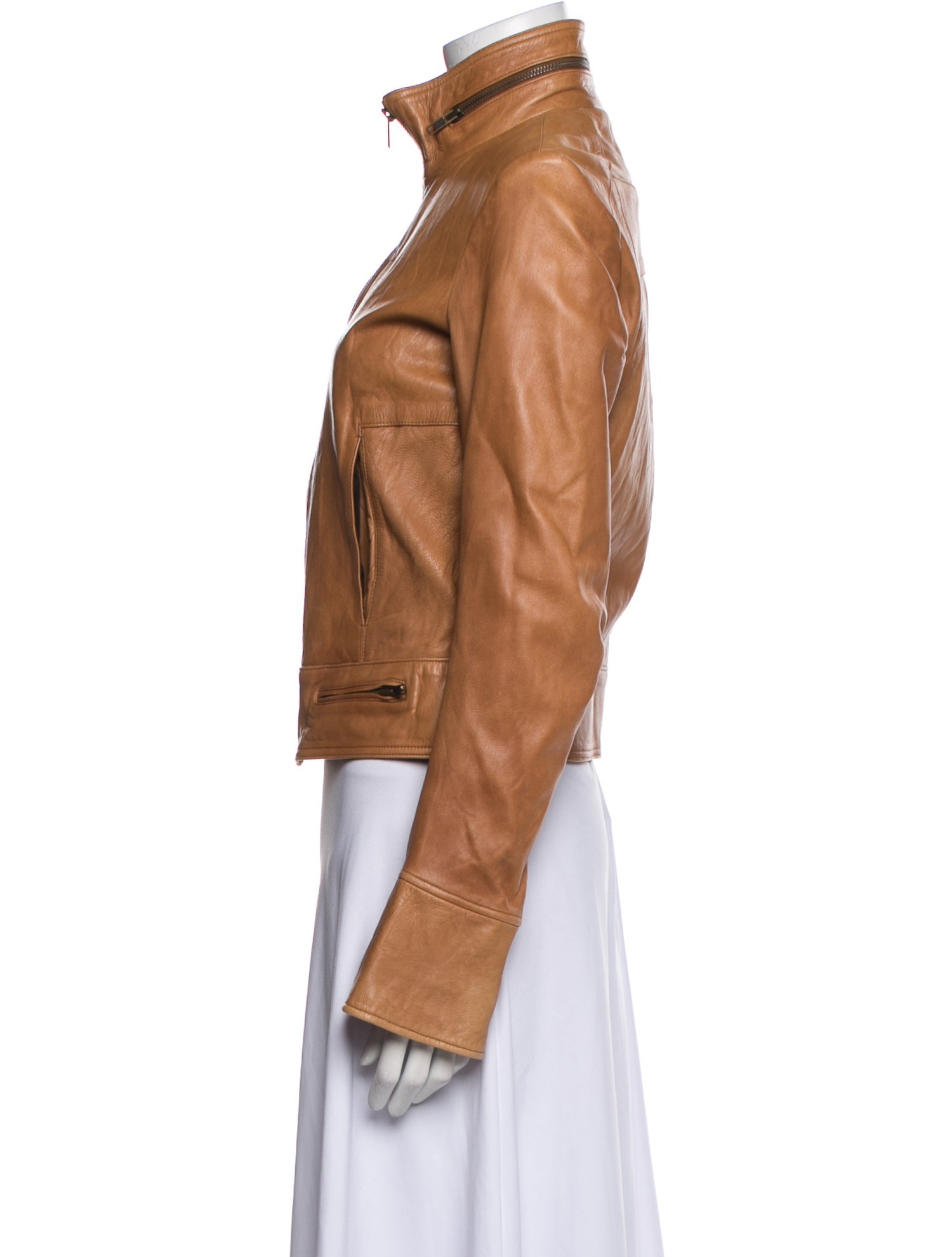 Duarte Vintage Leather Biker Jacket