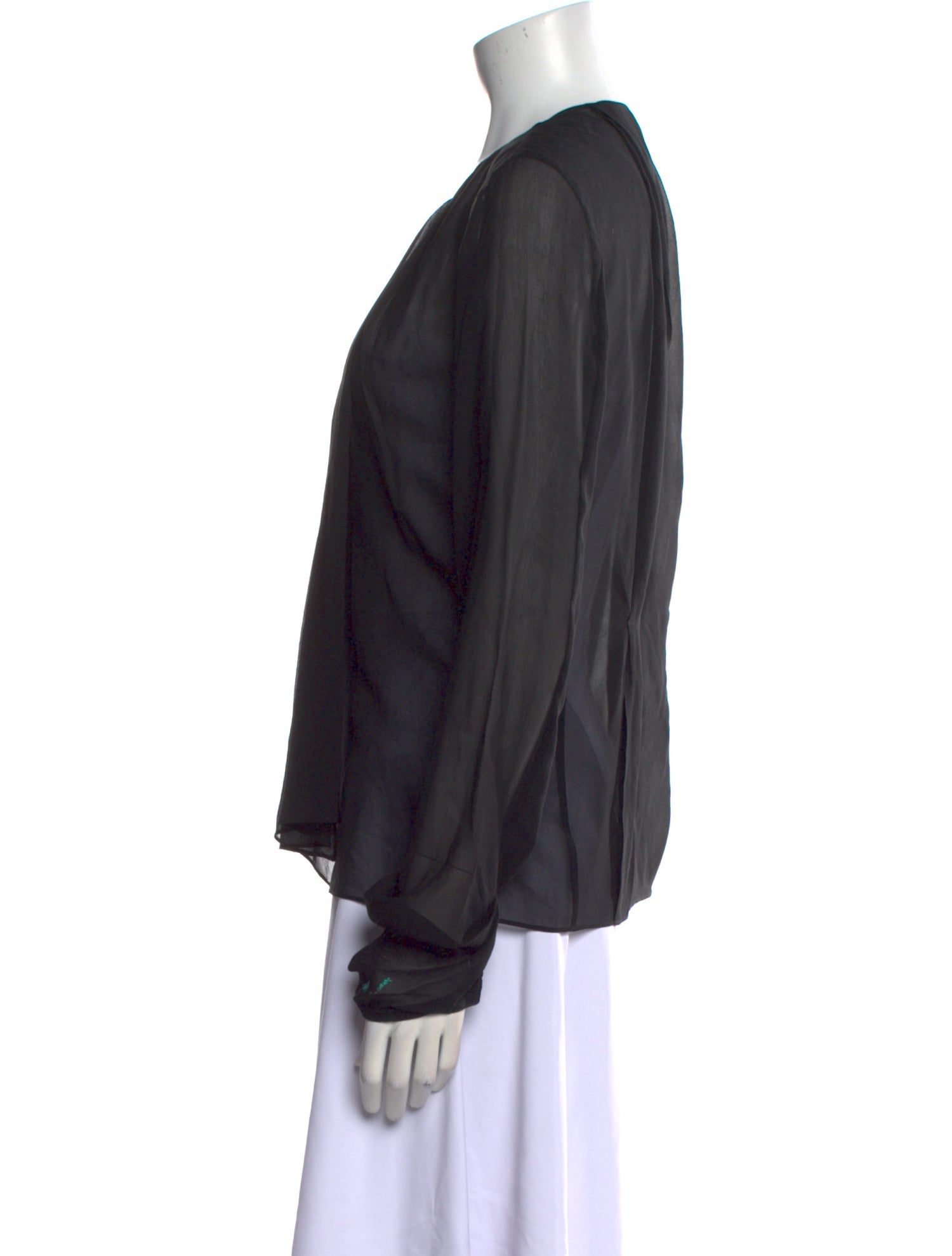 Duarte Crew Neck Long Sleeve Blouse