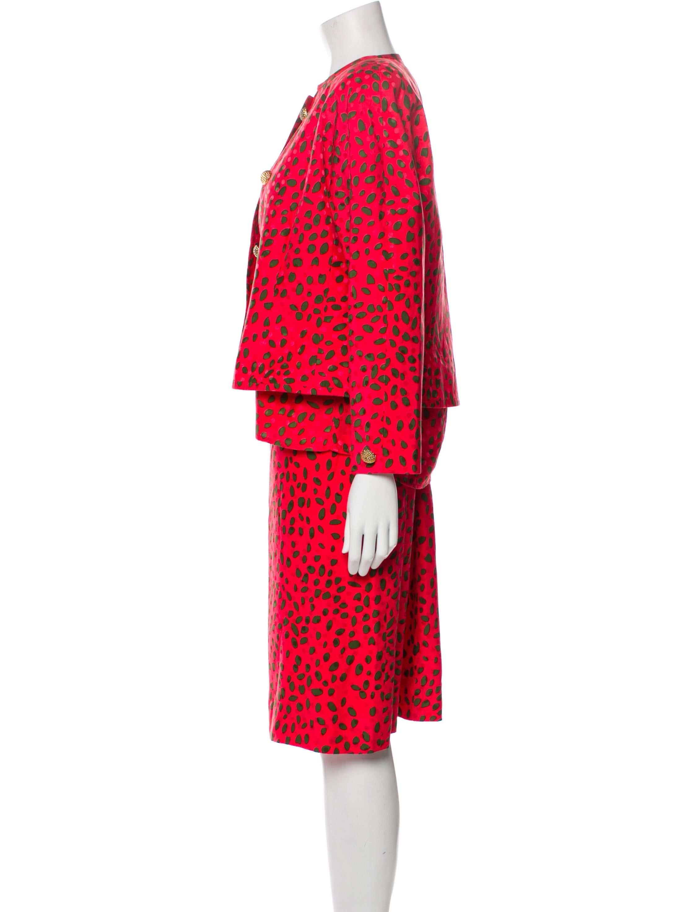 David Hayes Vintage 1980's Skirt Suit