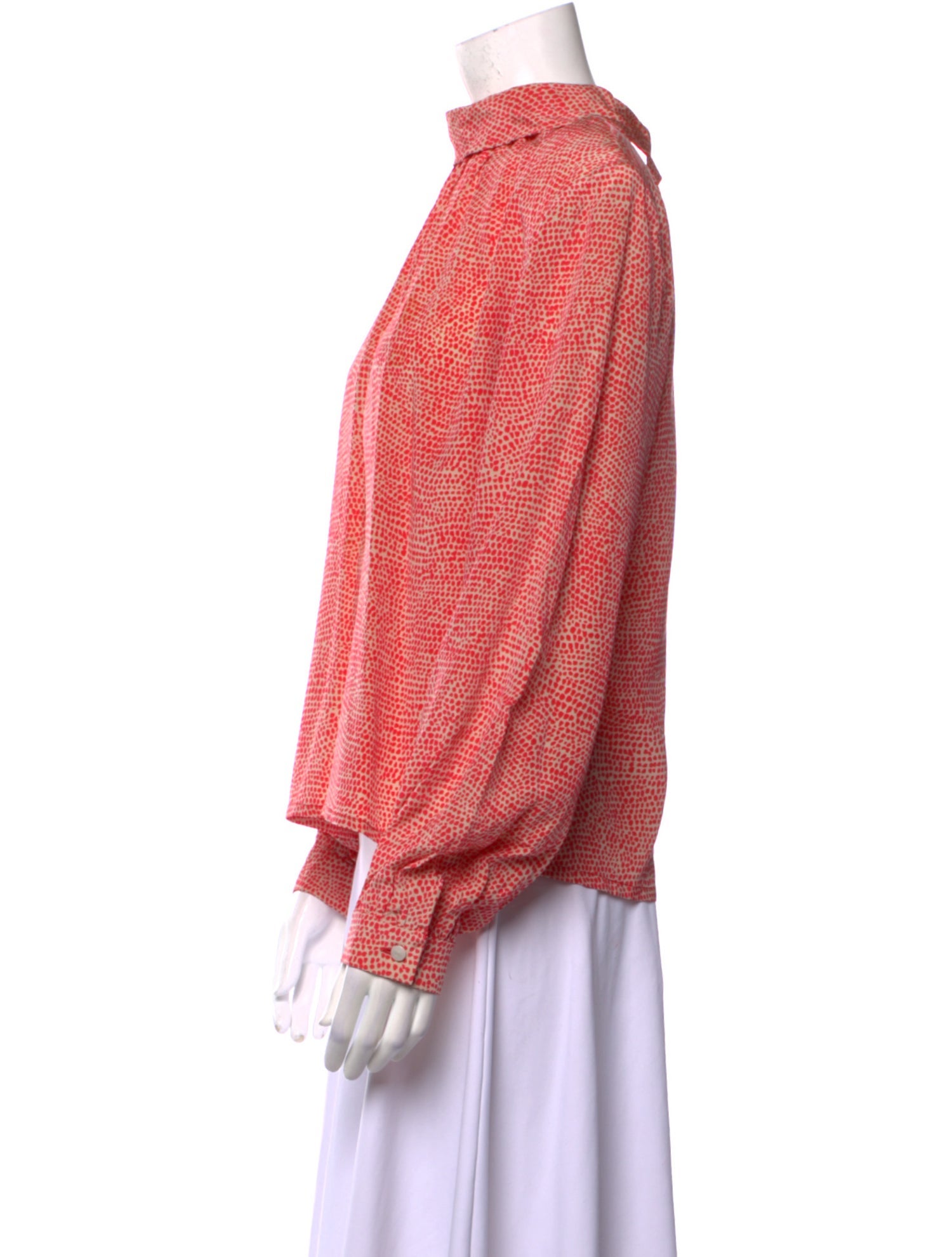 David Hayes Silk Mock Neck Sweatshirt