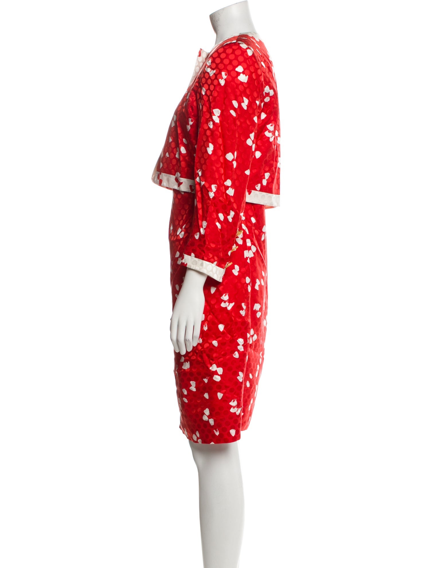 David Hayes Vintage Printed Dress Set