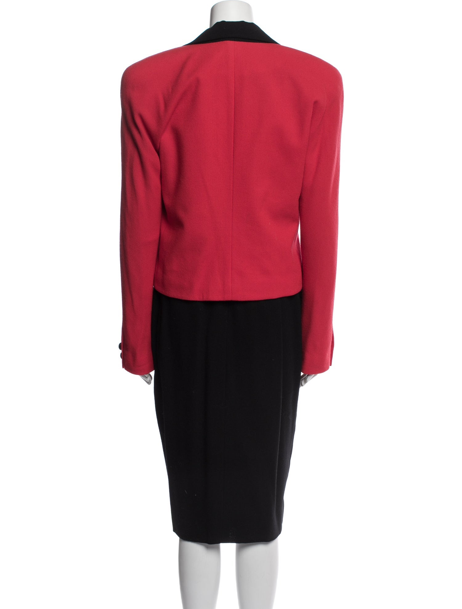 David Hayes Colorblock Pattern Pleated Accents Dress Set