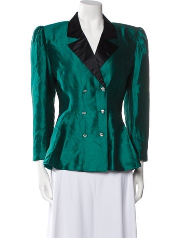 David Hayes Jackets Colorblock Pattern Blazer M