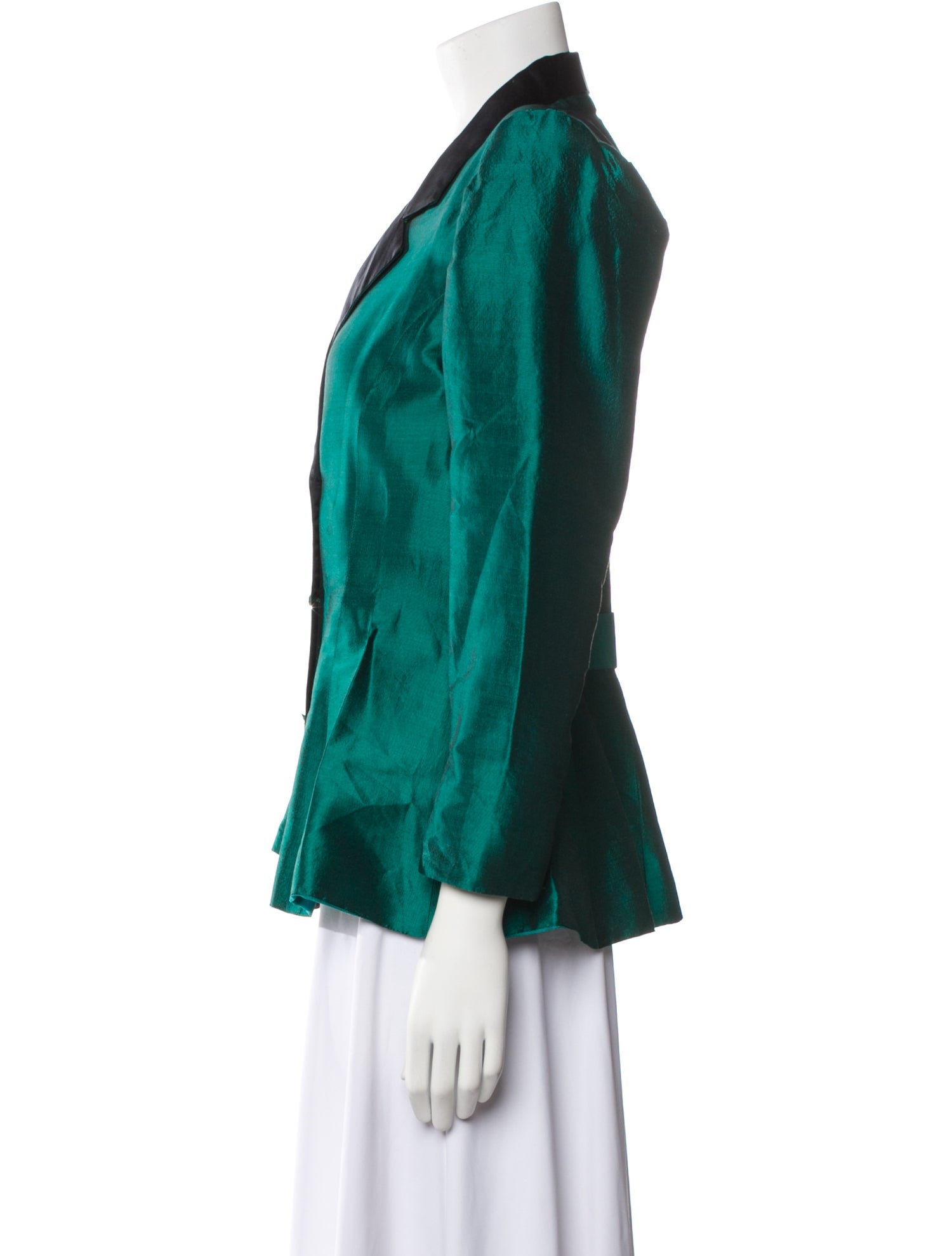 David Hayes Colorblock Pattern Blazer