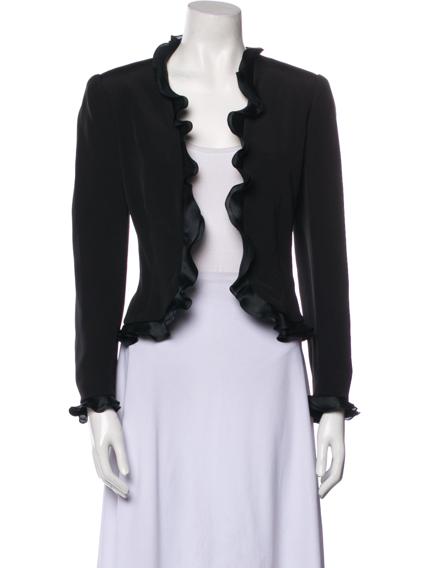 David Hayes Cashmere Open Front Sweater