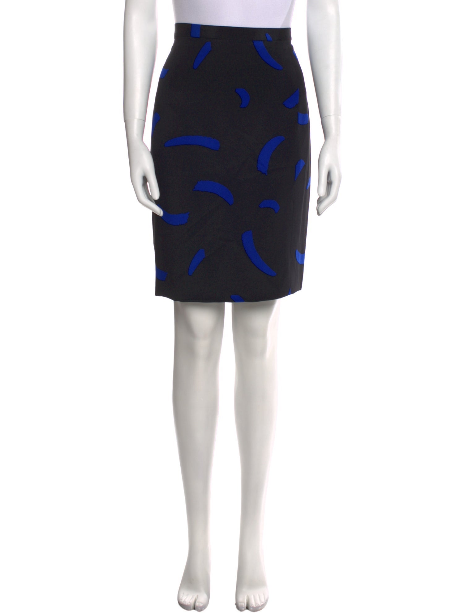 David Hayes Silk Knee-Length Skirt