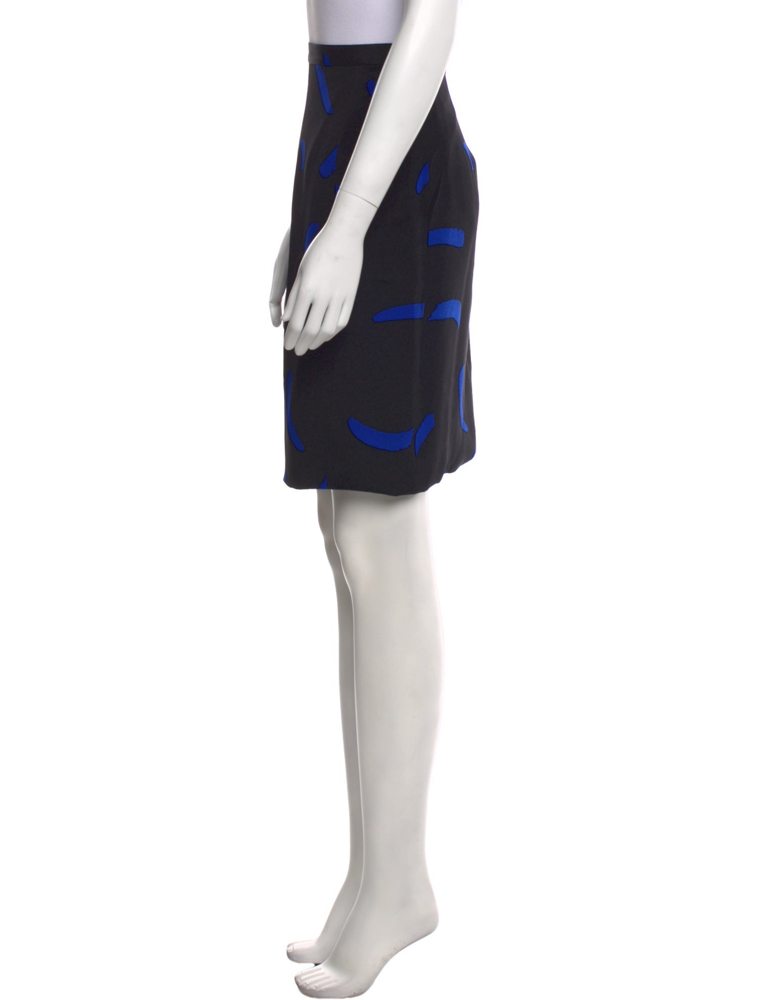 David Hayes Silk Knee-Length Skirt