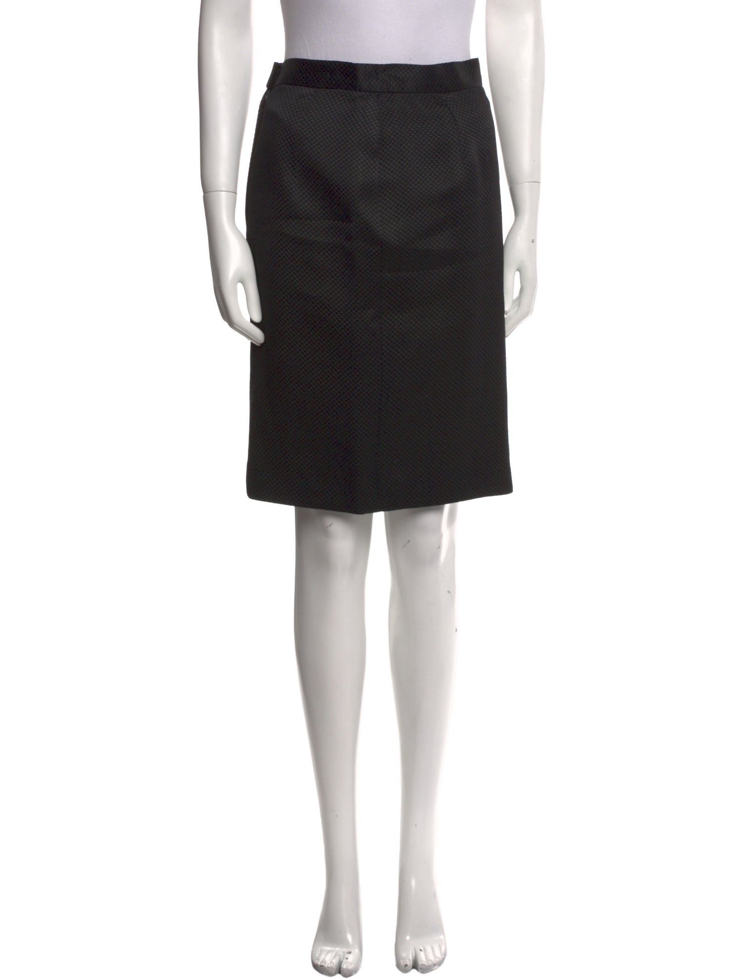 David Hayes Silk Knee-Length Skirt