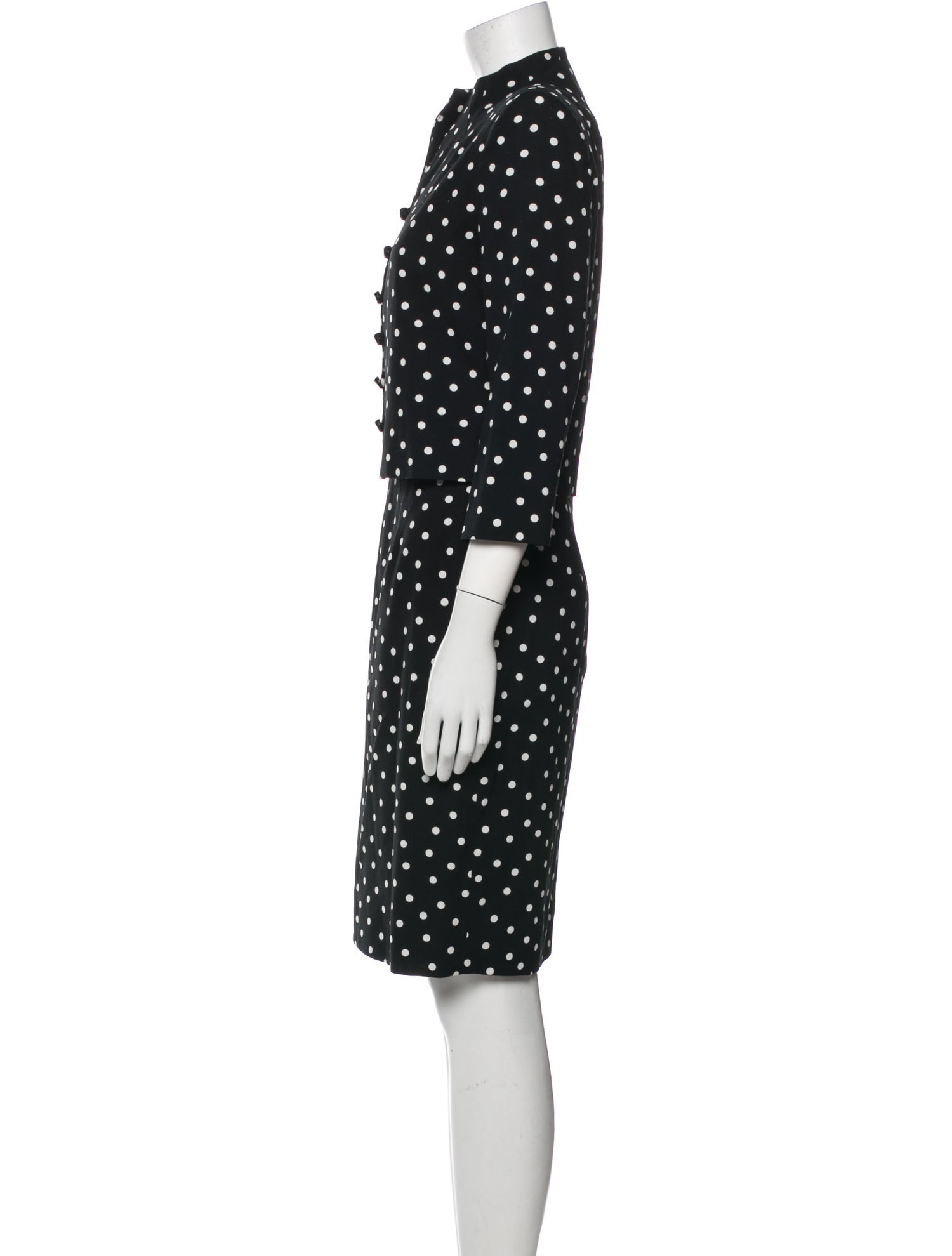 David Hayes Polka Dot Print Skirt Set