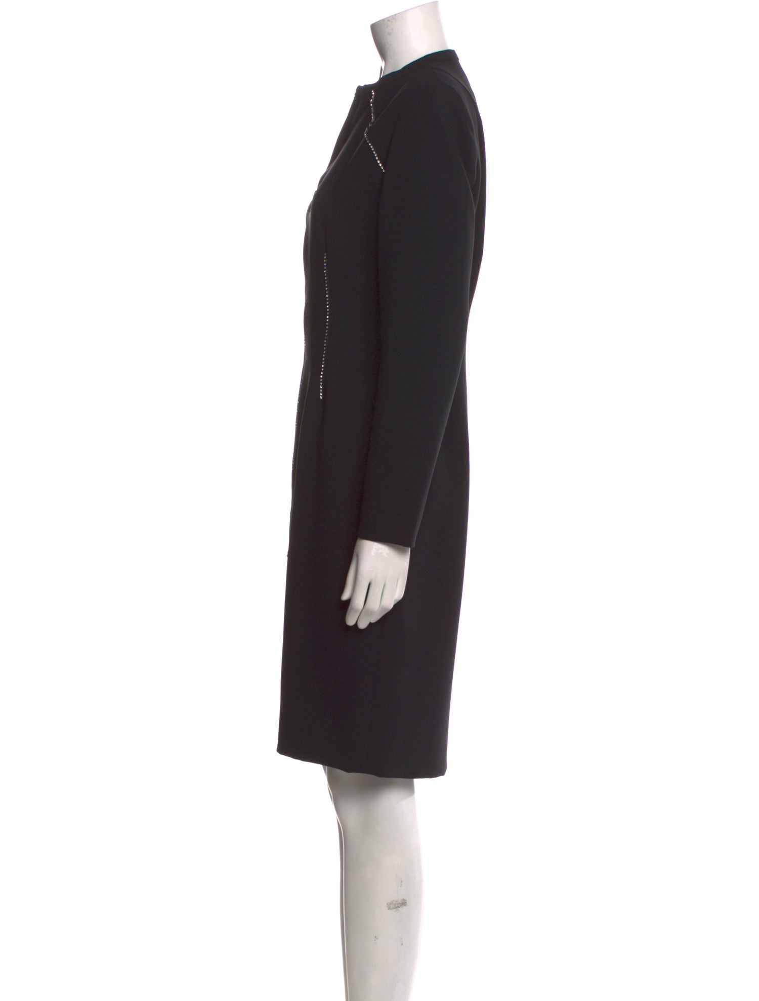 David Hayes Crew Neck Mini Dress