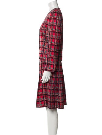 David Hayes Silk Tweed Pattern Skirt Suit