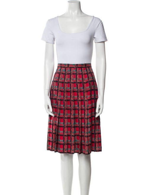 David Hayes Silk Tweed Pattern Skirt Suit