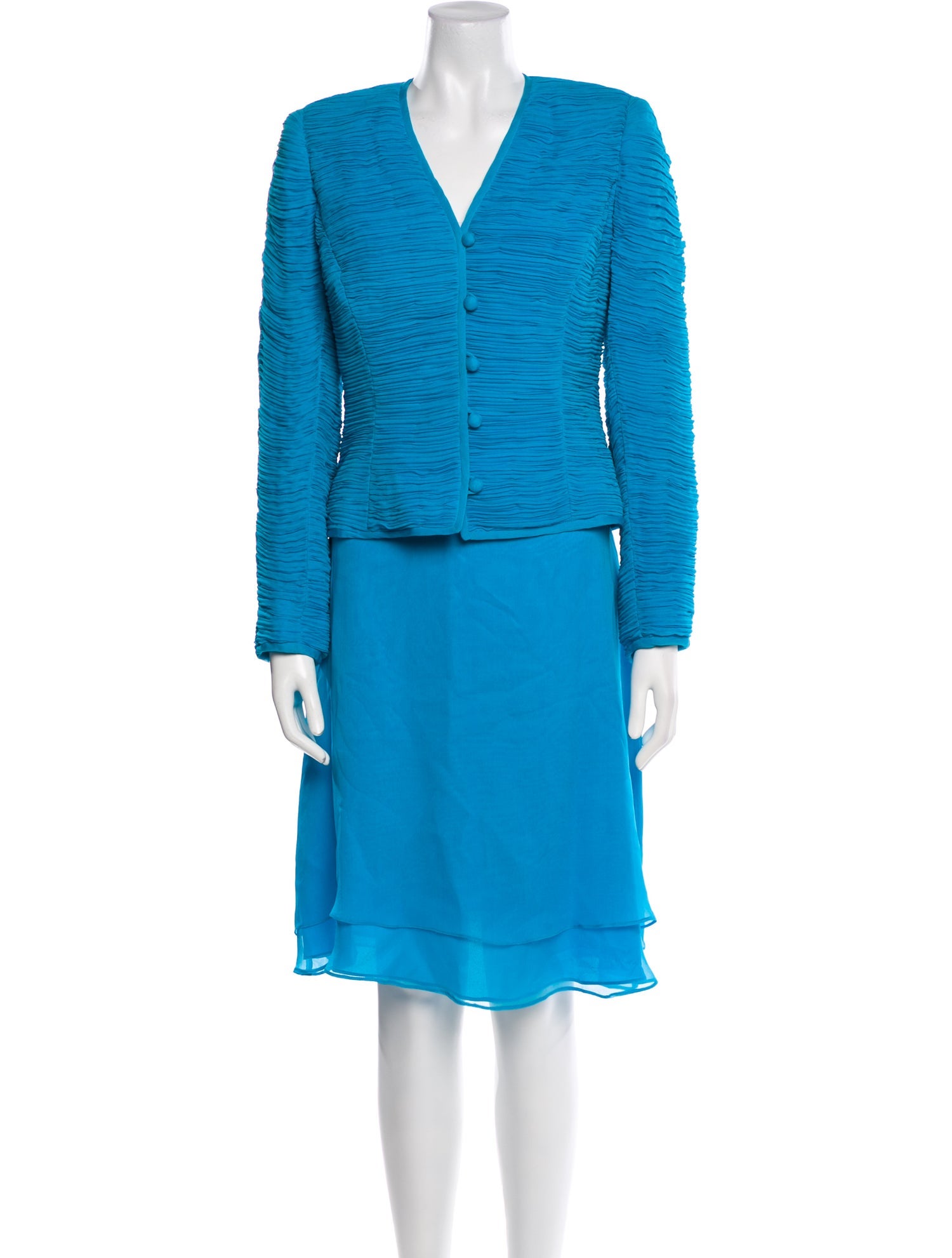 David Hayes Silk Skirt Set