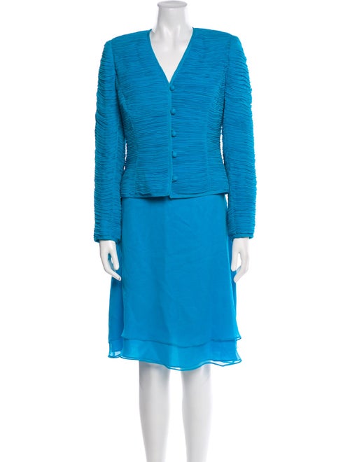 David Hayes Silk Skirt Set