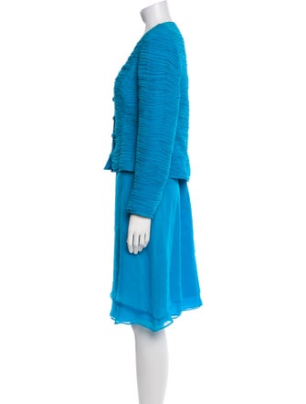 David Hayes Silk Skirt Set