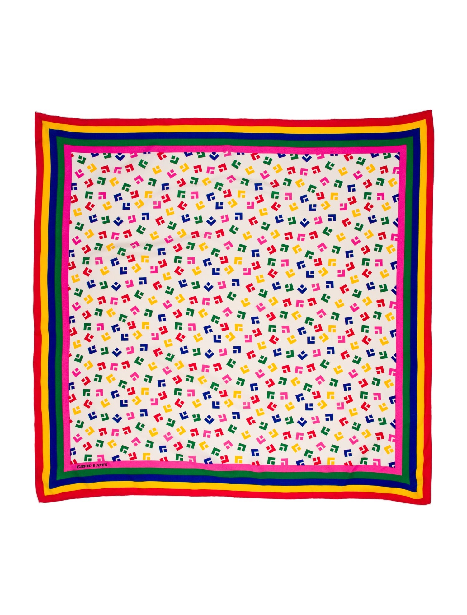 David Hayes Silk Printed Scarf