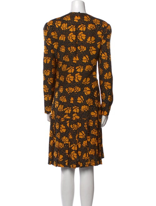 David Hayes Silk Knee-Length Dress