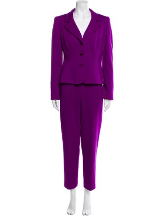 David Hayes Wool Pantsuit