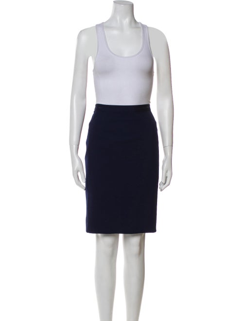 David Hayes Wool Printed Skirt Set