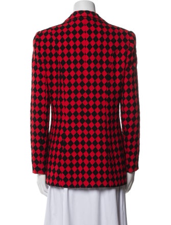 David Hayes Plaid Print Blazer