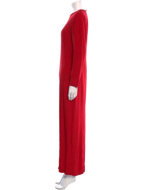 David Hayes Silk Long Dress
