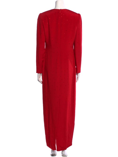 David Hayes Silk Long Dress