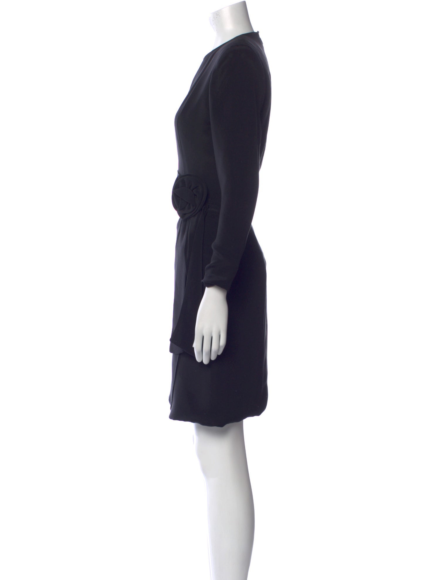 David Hayes Silk Knee-Length Dress