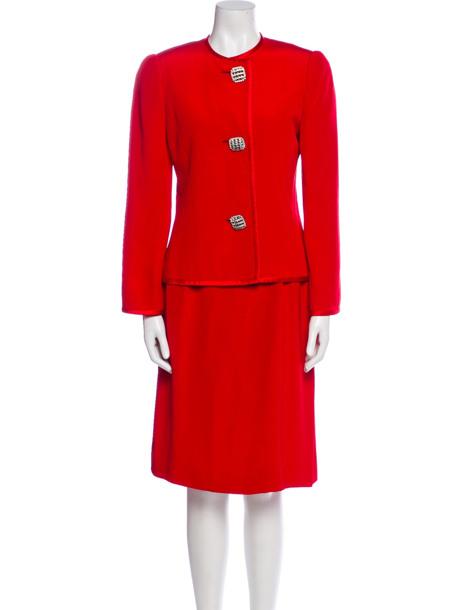 David Hayes Silk Skirt Set